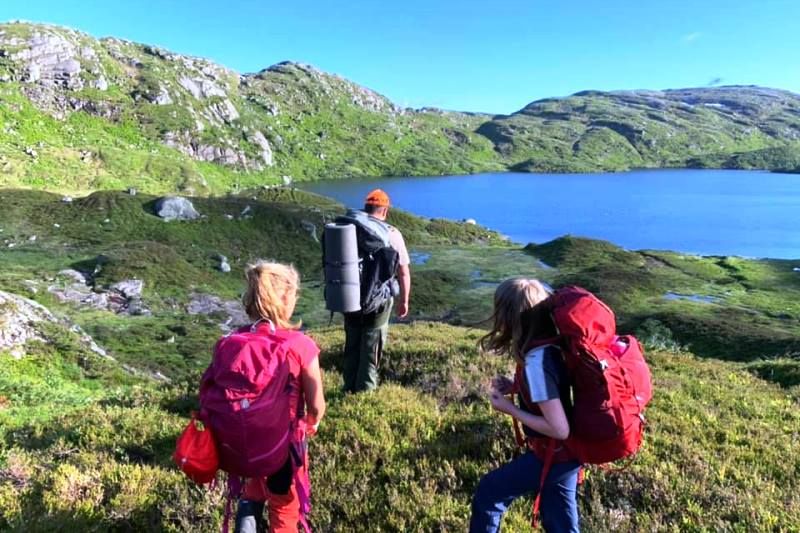 Lindeland Camping wandelen in het Sirdal